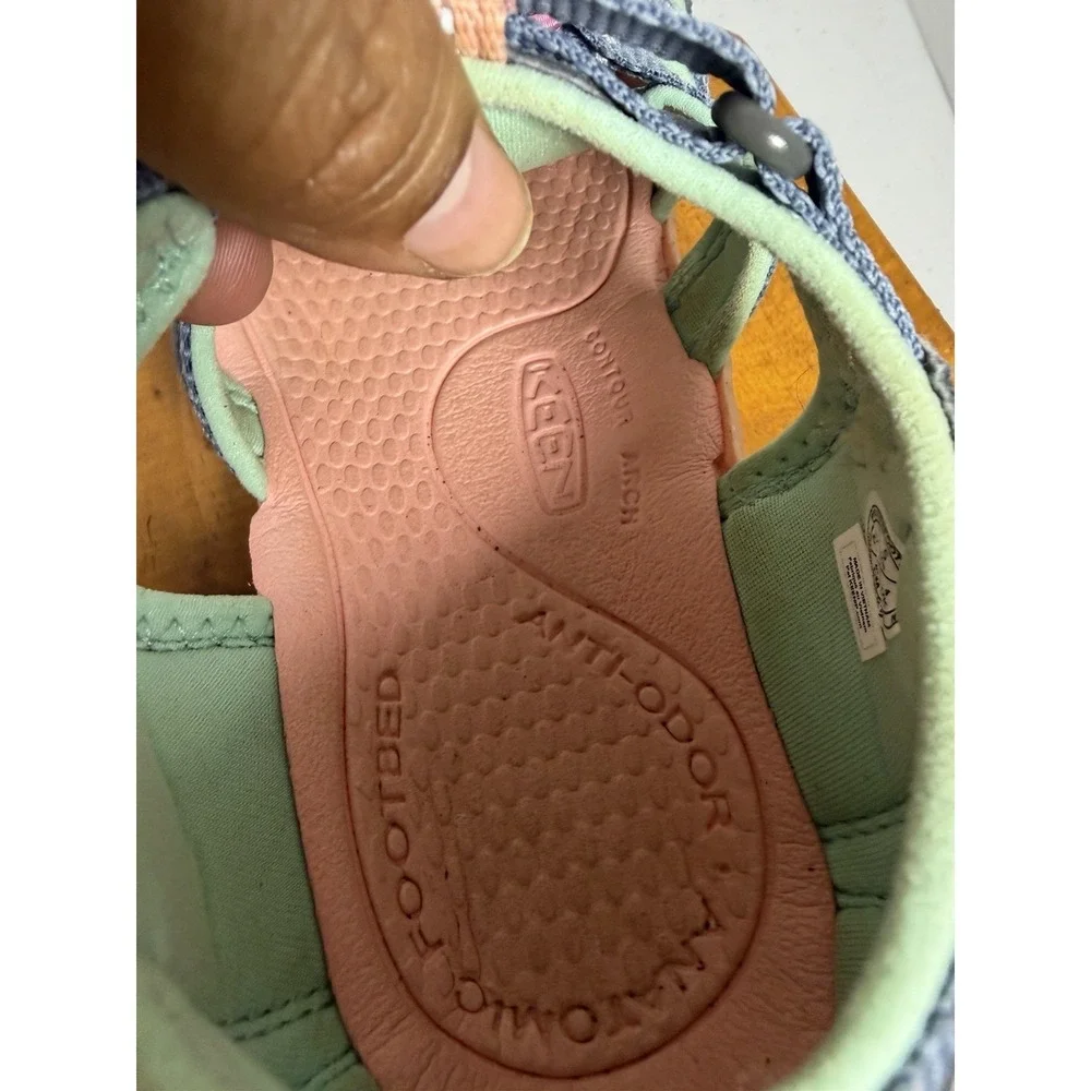KEEN Kids Outdoor Sport‎ Sandals Blue Green Pink Size US 5 Youth Adjustable